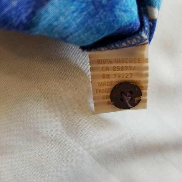 Aloha Joe Hawaiian Button up Shirt Flowers Sz +/-M - Picture 7 of 12